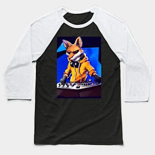 Fox at the DJ booth Baseball T-Shirt